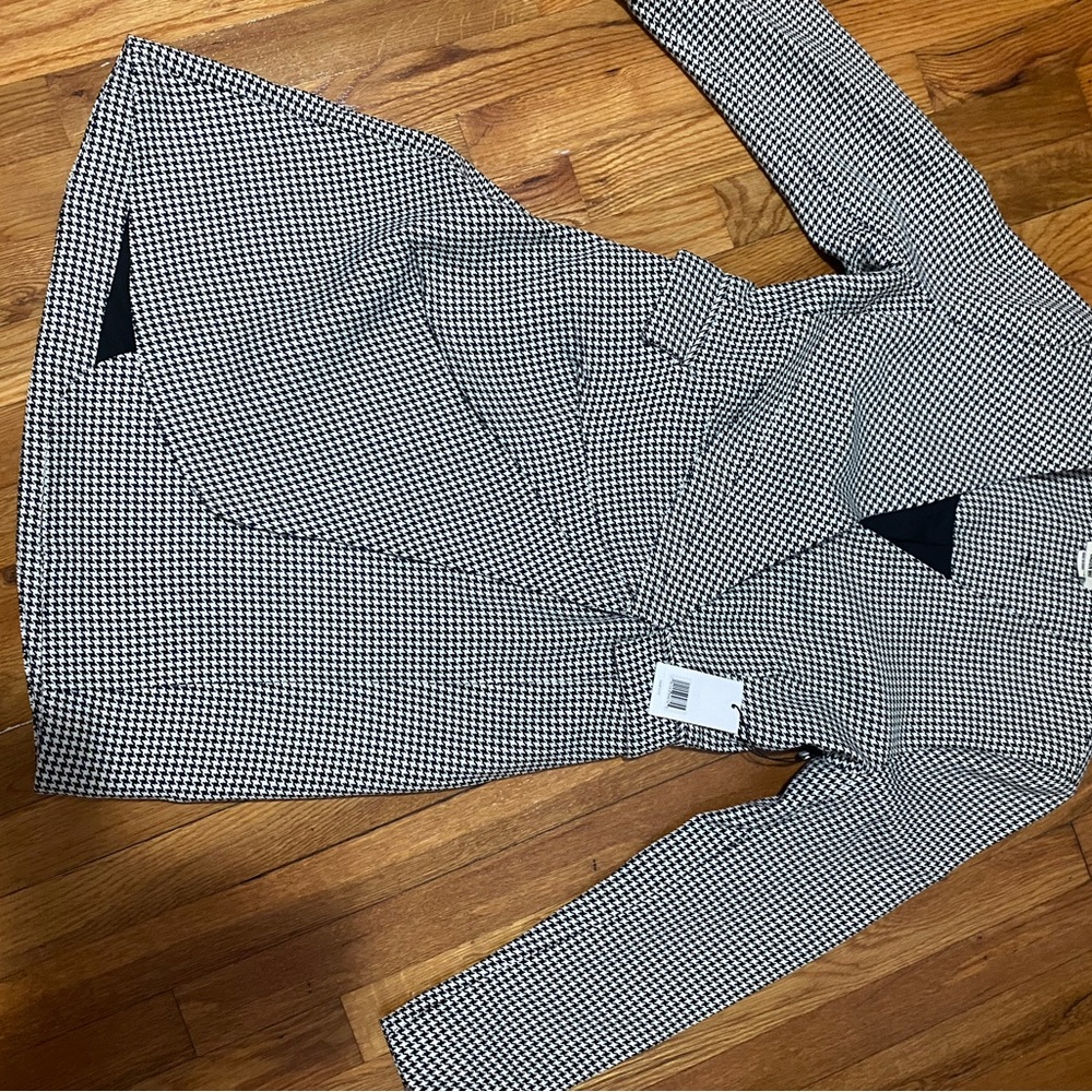Jason Wu Black and White Houndstooth Jacket